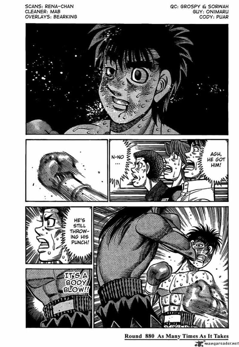 Hajime no Ippo: Fighting Spirit, Chapter 880 image 01